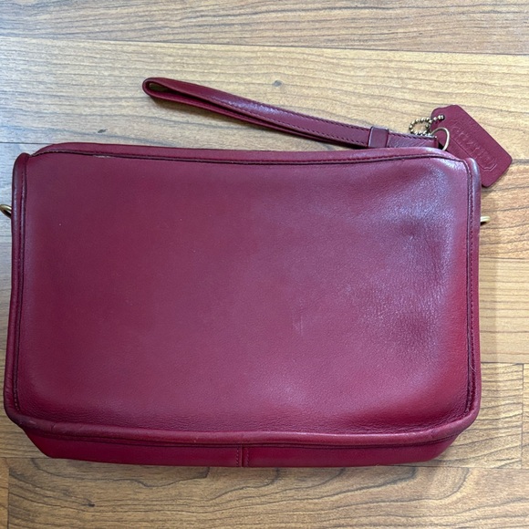 Coach 9455 red Leather purse vintage - Picture 3 of 13